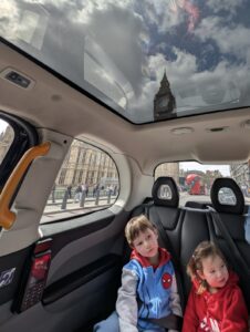 Cab from the airport