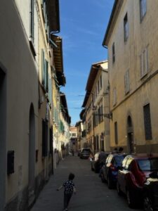 Running along the streets of Pistoia