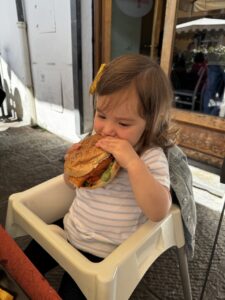 Huge chicken sandwich