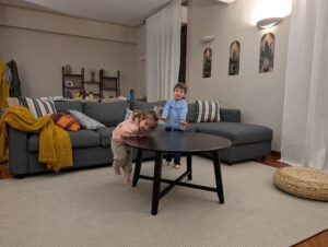 Exploring our new home