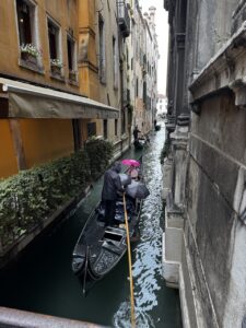 Watching the gondolas
