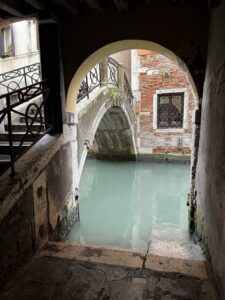 Inviting steps into the canal