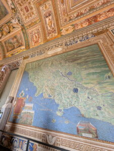 Old map of Tuscany