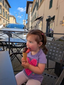 Hot day gelato