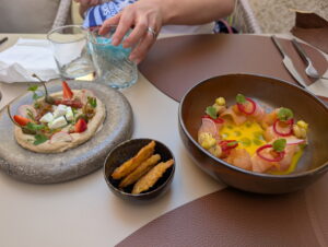 PXL_20260524_105849982 2 Ceviche, patacones, & babaghanoush