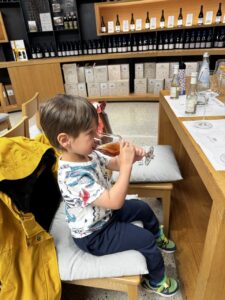 Apple juice tasting
