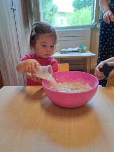 Baking a cake
